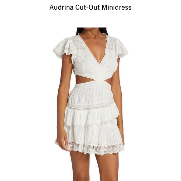 love shack fancy Dresses & Skirts - LoveShackFancy White Audrina Cut-Out Minidress